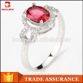 China factory wholesale cheap fashion jewelry Indian ladies vogue AAA zircon ring for engagement